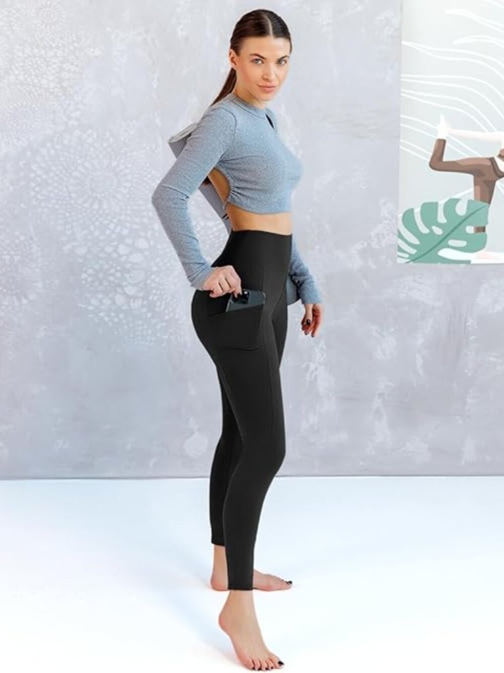 Leggings with Pockets for Women for Gym Yoga Workout
